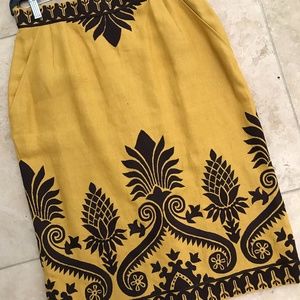 Haute couture Oscar de la Renta midi skirt 6-8 80s